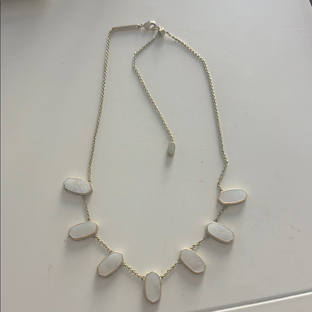 Elegant White Stone Necklace